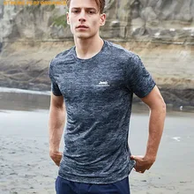 Jeep Ice Silk новая быстросохнущая одежда быстросохнущая футболка с короткими рукавами для мужчин Фитнес легкий подлинный мужской пот