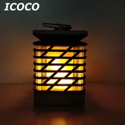 ICOCO Солнечный Мощность светодиодный фонарик Танцы зажжением мерцающего повесить лампа Водонепроницаемый декоративный светильник для