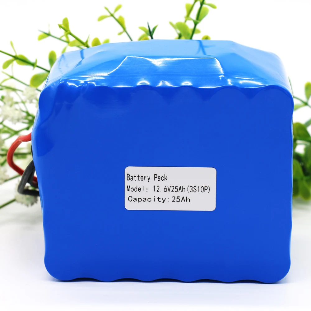 Аккумулятор KLUOSI высокой мощности 12В 3S10P 11.1V12.6V25Ah комплект литий ионных батарей