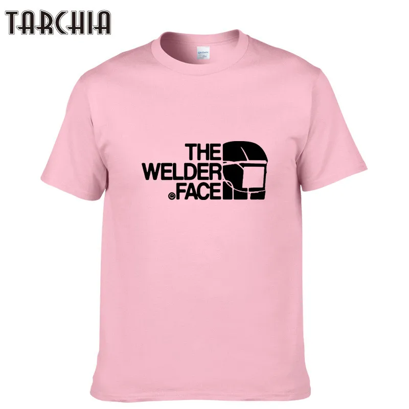 TARCHIA/футболка с принтом лица сварщика; летняя модная мужская футболка в стиле хип-хоп с коротким рукавом; топы; одежда размера плюс; хлопковые футболки
