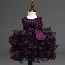 E-Babe&/ Новинка лета для маленьких девочек с цветочным принтом и бантом платье принцессы с юбкой-пачкой маленькие дети вечернее платье 1-4years