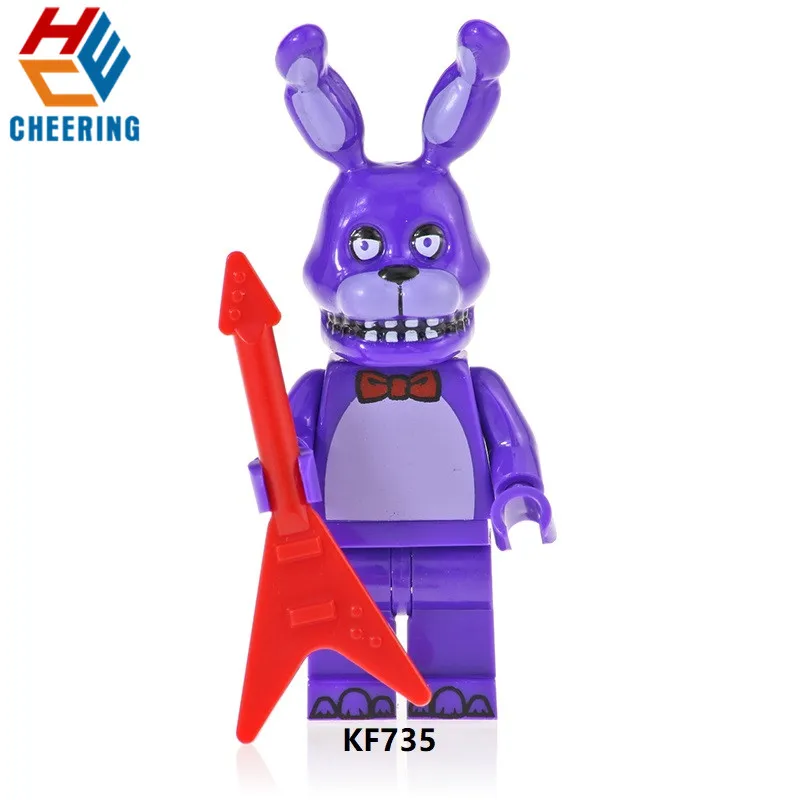 Free Shipping 8Pcs One Set Building Blocks Famous Movie Five Nights At Freddy Foxy Spintraft Brick Children Toys Kid Gift KF6071