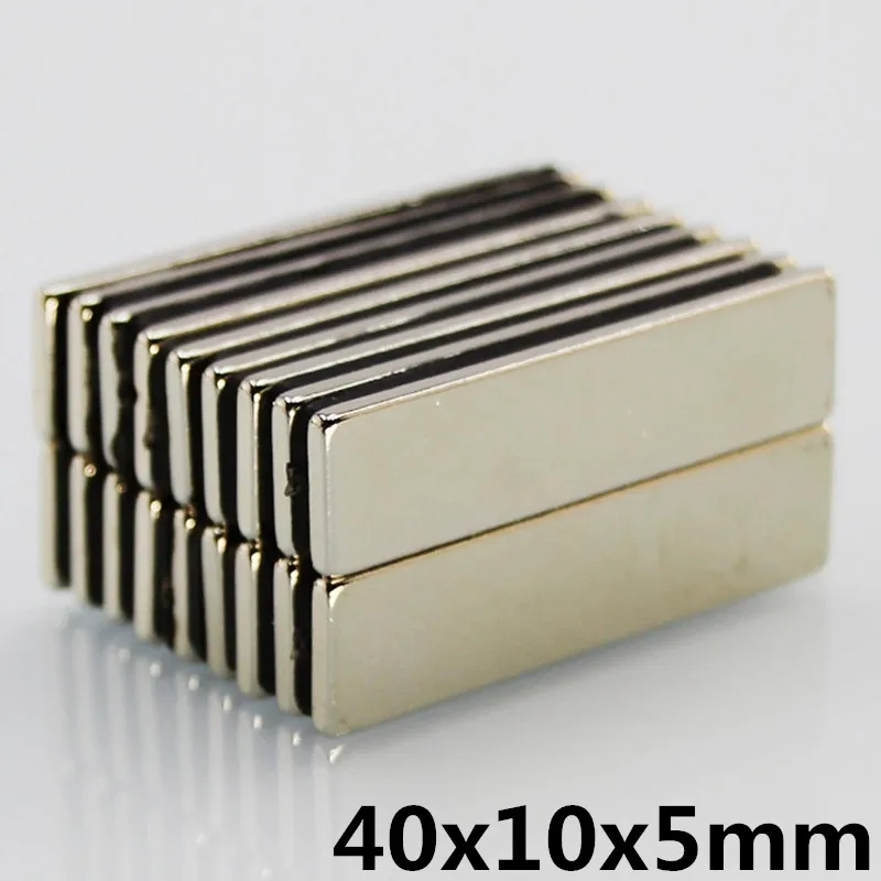 3 шт. 40x10x5 мм N35 Супер сильный маленький 40*10*5 неодимовые магниты редкоземельный