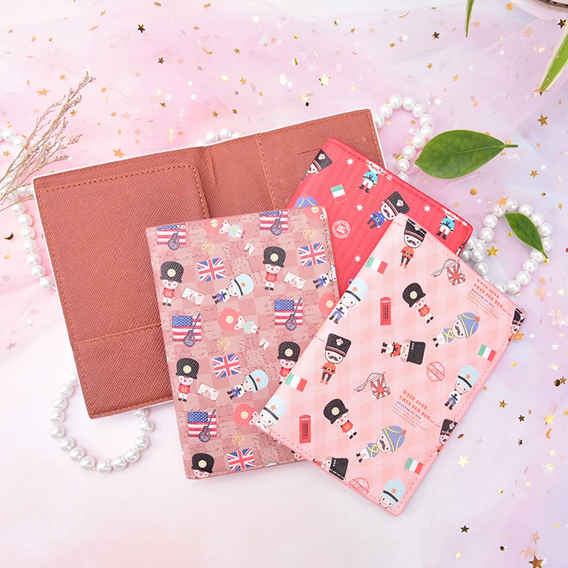 Soldier Print Passport Covers PU Leather ID Bank Card Bag Men Women Passport Business Holder 14*10cm Creative Travel Accessories
