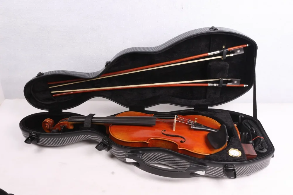 Синий чехол для скрипки из углеродного волокна 4/4 размер прочный светильник для скрипки черного цвета белого цвета