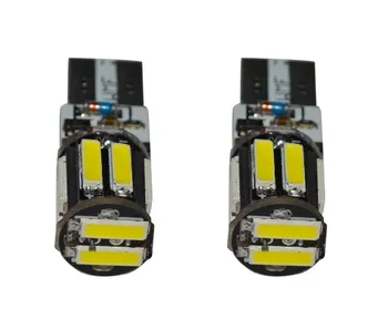 

100x T10 Strobe flashing 194 W5W 10 SMD 7020 LED 7014 Lighting + strobe flash Two modes of Operation Car light bulbs White DC12V