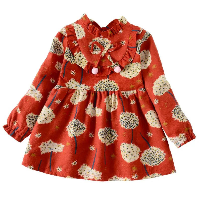 Весенняя детская одежда; платье для маленьких девочек; праздничное платье принцессы с длинными рукавами; детская одежда; летнее платье для девочек - Цвет: A3
