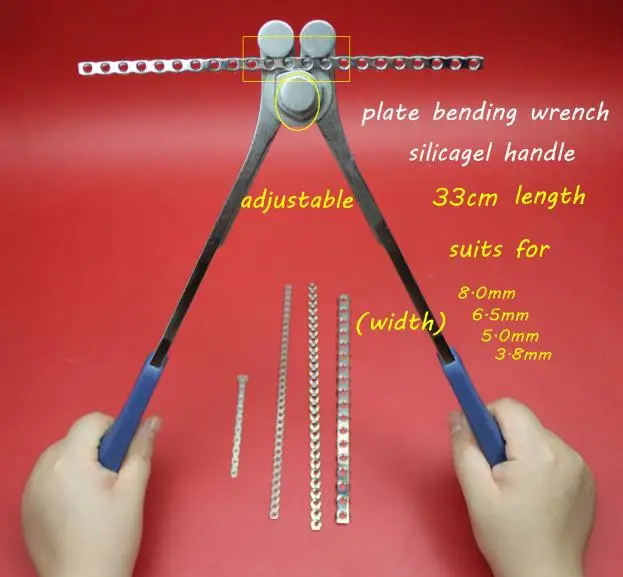 Медицинский ортопедический инструмент костная пластина Боковой изгиб щипцы Силиконовая ручка Регулируемый Универсальный гибочный плоскогубцы ветеринарный