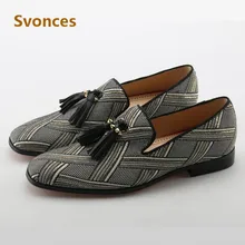 Новинка; Роскошные Дизайнерские мужские лоферы из флока на плоской подошве с бахромой и заклепками; Zapatillas; модная повседневная обувь; мужской большой размер