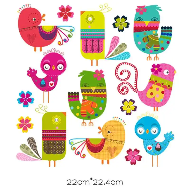 ironing applications for children's clothing iron on patches stripes for clothes cartoon animals patch stickers toppe applique