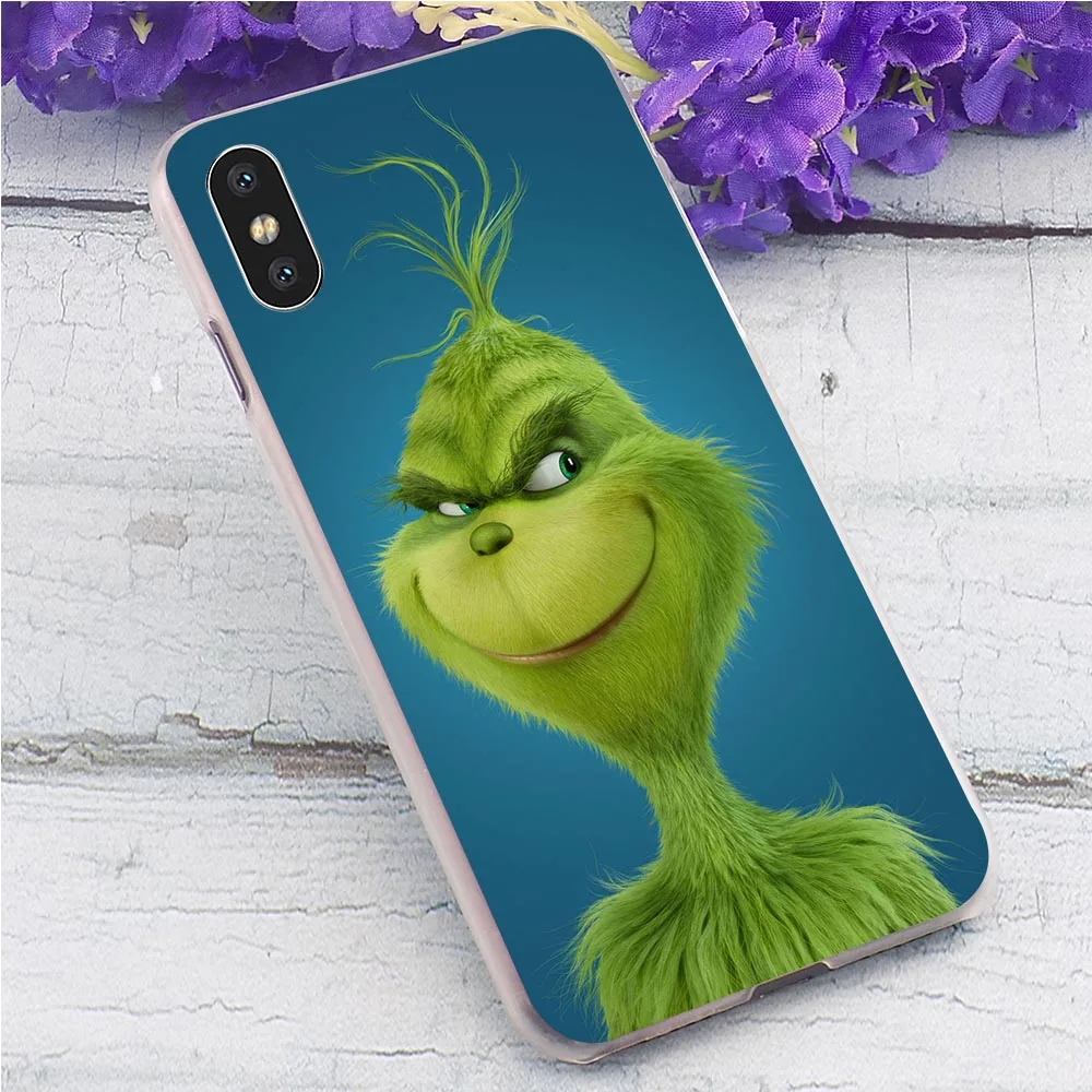 Monster Grinch палантин чехол для телефона с рождественским рисунком для iPhone 6S чехол 5 5S SE 6/6 6S Plus 7 8/7 10 Plus X XS XR Xs Max жесткий чехол