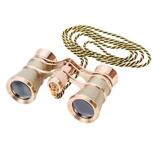 Модные 3X25 изысканные опера очки театральные очки леди подарок Опера бинокль с цепочкой