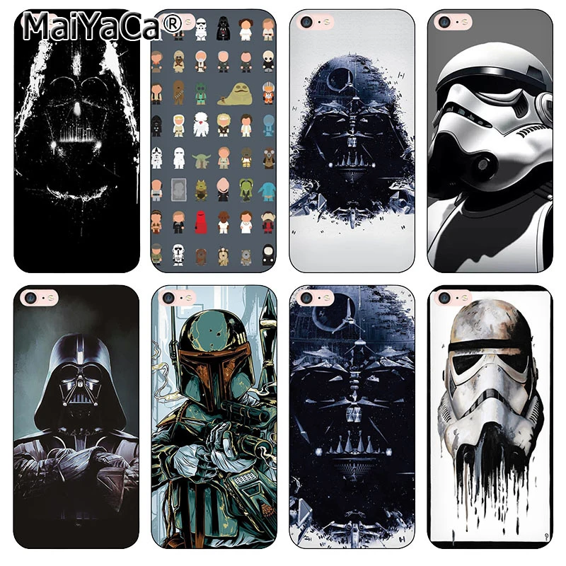 

MaiYaCa High Quality Rubber Cover Case For iPhone X 6plus 7plus 8plus STAR WARS phone case For iPhone 5 5s 6s 8 Case