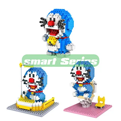 3pcs/set LOZ Diamond Doraemon Mini Cute Nano Building Blocks Sets Educational DIY Bricks Action Figure Model gift for children | Игрушки и