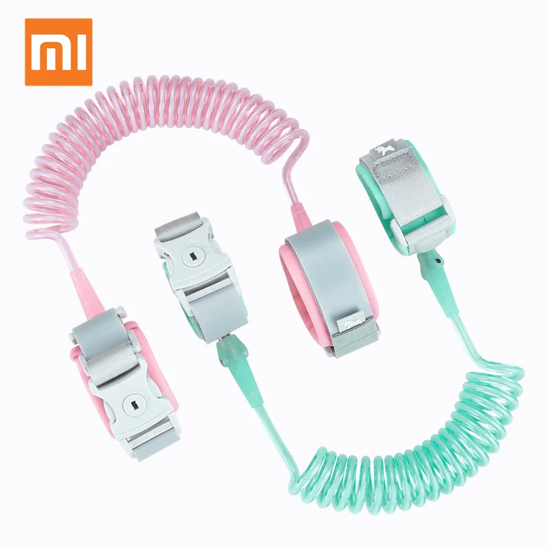 Браслет Xiaomi Mijia для детей, Тяговая веревка, 2 м, ремень против потери, безопасная Регулируемая Тяговая веревка, браслет