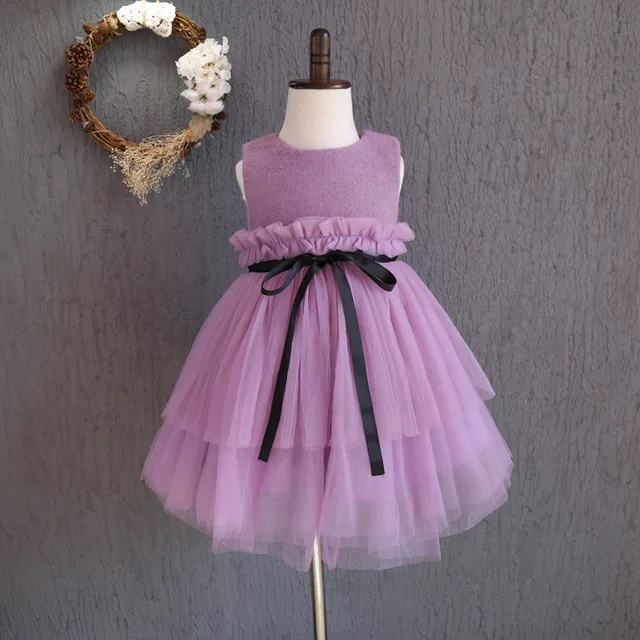 Best price at $118 Cheap JACOBS Quilted stitching sleeve Tutu Princess Dress s no 2016 new autumn and winter all-match small children