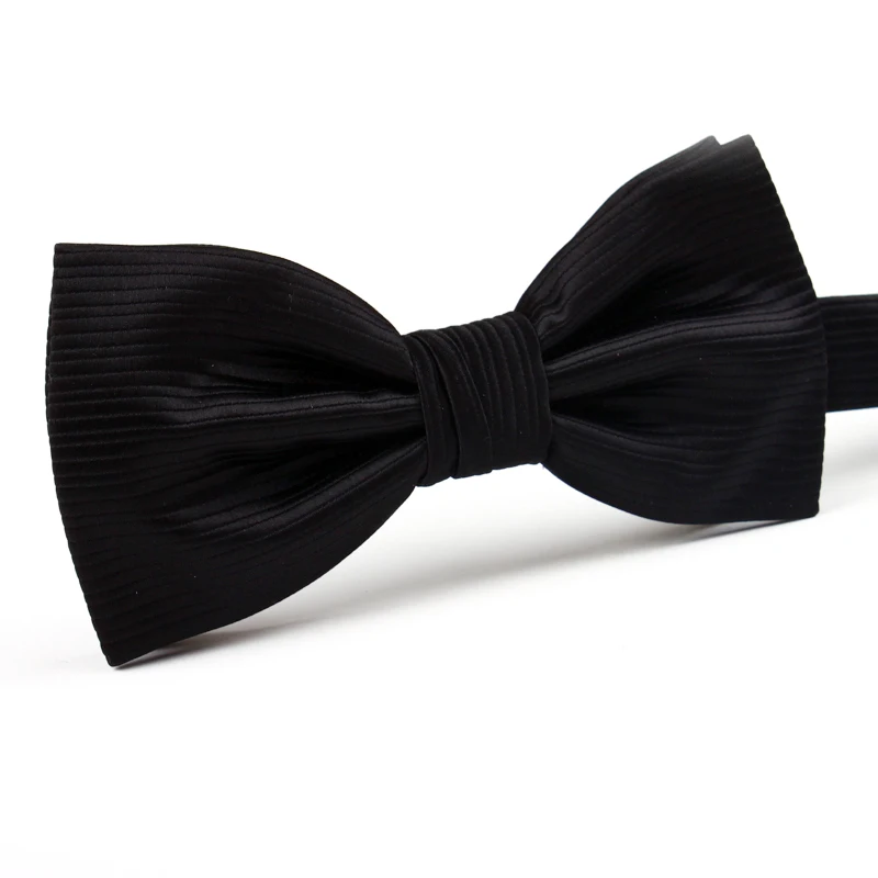 Модный галстук-бабочка для мужчин, повседневный галстук-бабочка, мужской свадебный галстук-бабочка, двойной слой, модный галстук-бабочка, черная полоса, lj022