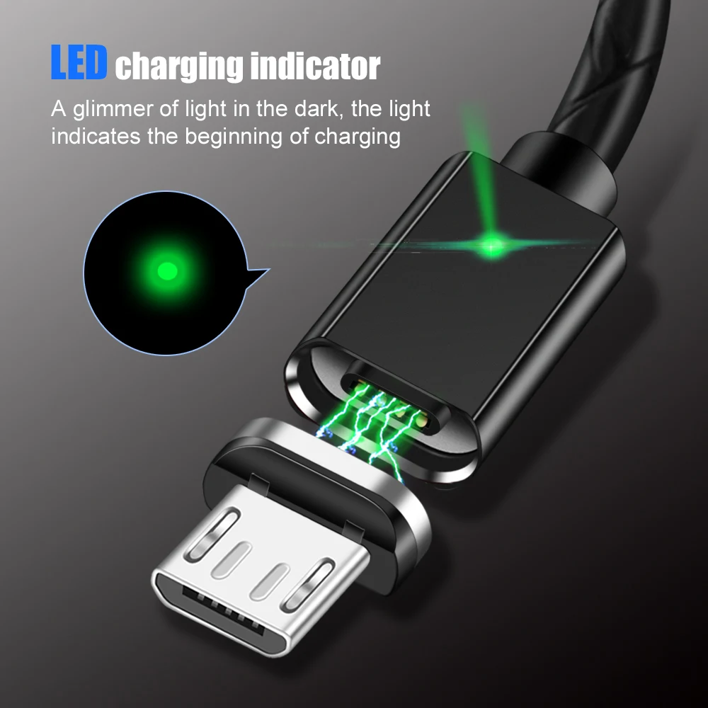 Cable magnético OLAF Micro usb tipo C carga rápida teléfono Microusb tipo C cargador magnético usb c para iphone Samsung huawei xiaomi