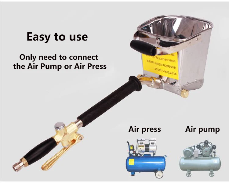Быстрый эффективный строительный распылитель стены строительный пистолет | Штукатурная лопатка | штукатурный бункер пистолет | бункер ковш | цементный распылитель | Воздушный Распылитель для штукатурки