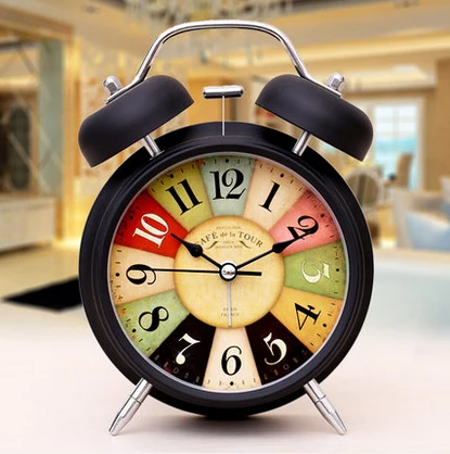 

Quartz Analog Twin Bell Alarm Clock
