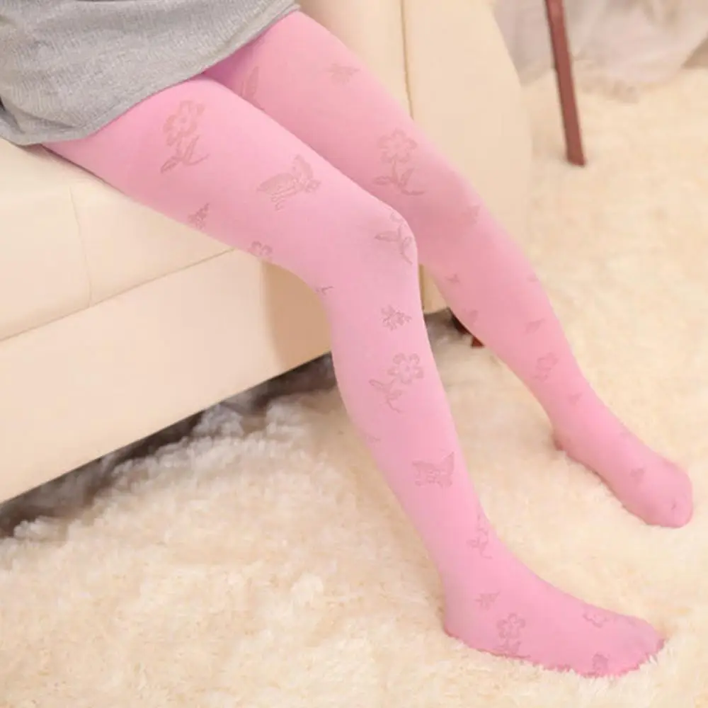 Children Tights Stockings For Baby Girls Fashion Pantyhose Solid Cut