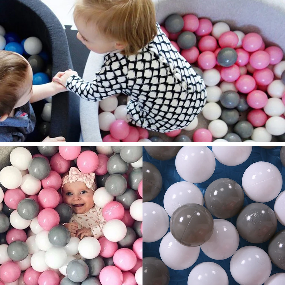 Bolas de Plástico Brinquedos para Crianças ao ar Lote Eco-friendly Colorido Macio Bola Nadar Pit Livre Bolas Piscina Água Oceano Onda 400 Pçs - 14 plástico macio bola nadar pit brinquedos para