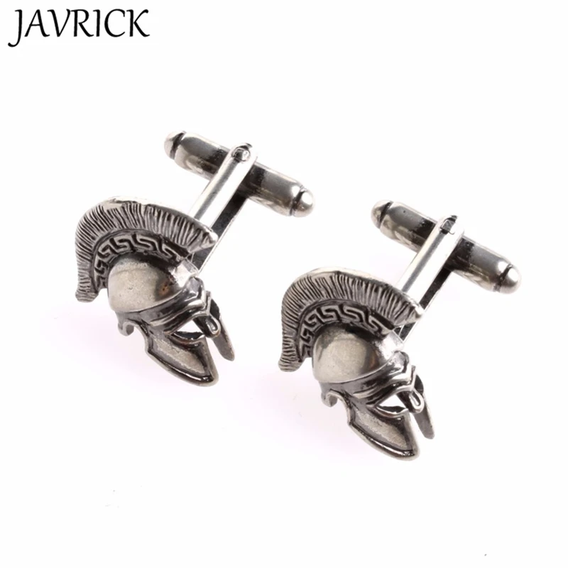 JAVRICK 1 Pair Retro Helmet Cufflinks Mens Shirt Cuff Links Cufflinks