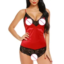 Модное женское сексуальное нижнее белье, Дамская пижама, кружевное нижнее белье для женщин, комбинезон с открытой спиной, бесшовная Удобная ночная рубашка# 15Y