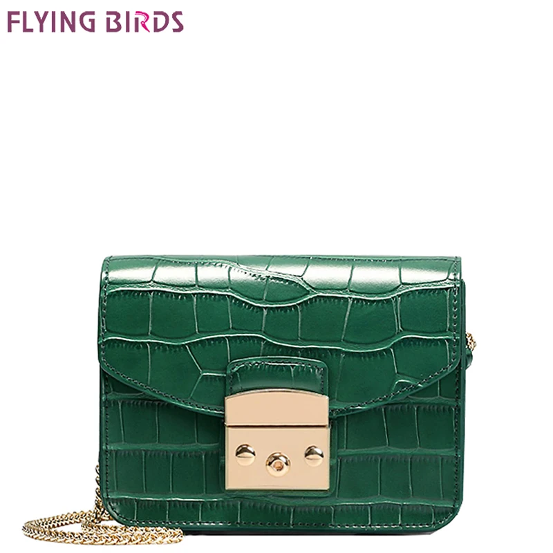 Skup FLYING BIRDS Mini Torba damska torebka Przekroju Ciała Torby Ze Sk oacute;ry Krokodyla Kobiet Torebki Bolsas Torby Znane Marki Top Quality Kobiet Projektant Tote