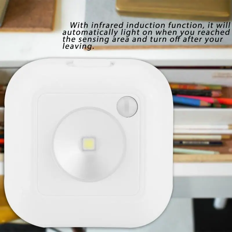 

LED Infrared PIR Motion Sensor Cabinet Light Body Induction Closet Cabinet Light Wardrobe Cupboard Night Lamp