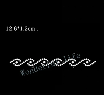 

Wonderful life free shipping hot fix rhinestones motif heat transfer iron on patch garment accesspries for customized design