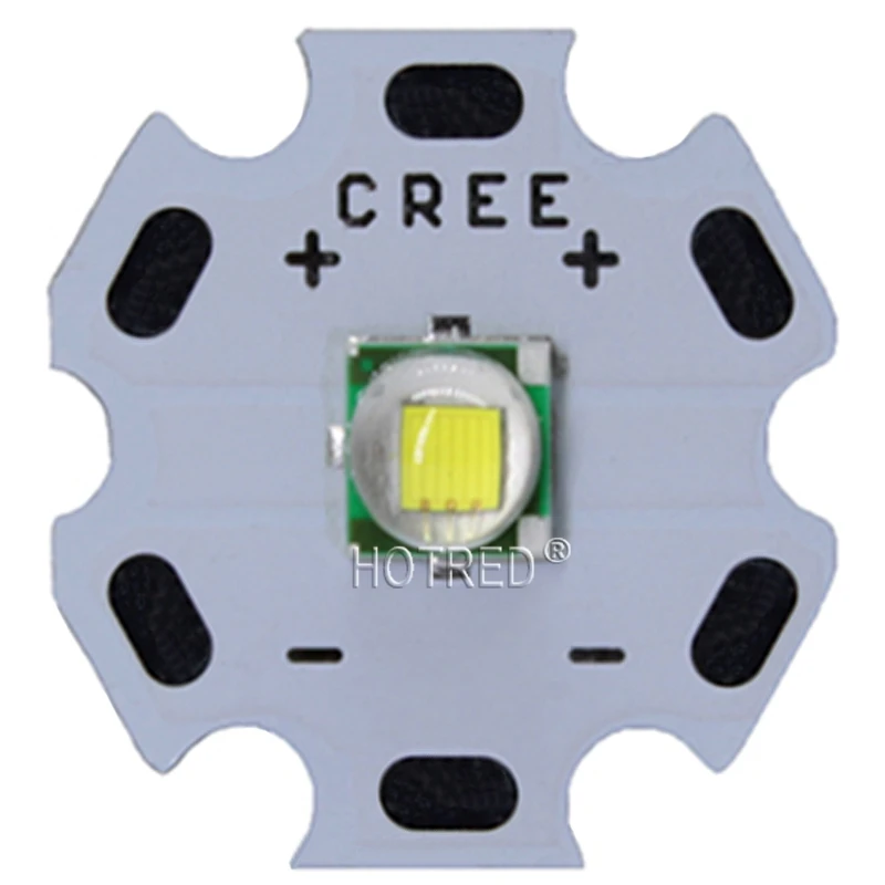 Светодиодный диодный излучатель CREE XML XM L T6 1 шт. 10 Вт холодный белый 10000 К теплый