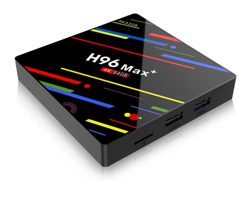 4 ГБ 64 ГБ Android 8,1 ТВ приставка H96 Max+ RK3328 Четырехъядерный 4G/32G USB 3,0 Smart 4K ТВ приставка опционально 2,4G/5G двойной wifi Bluetooth