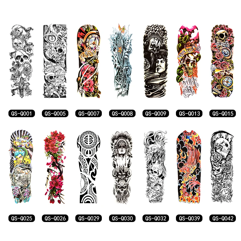 

1 Piece Temporary Tattoo Sticker Nun Girl Pray Design Full Flower Arm Body Art Beckham Big Large Fake Tattoo Sticker New Arrival