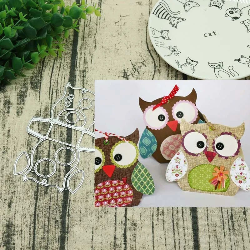 

Owl Metal cutting dies stencils and stamps for DIY Scrapbooking Scrapbook Paper Album Craft Dies