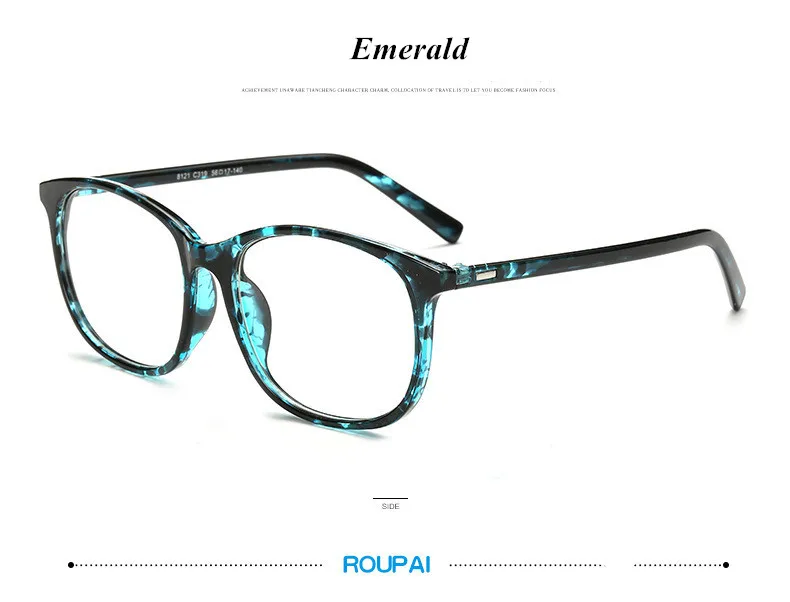 BOYEDA, новинка, Ретро стиль, круглые очки для мужчин, модные компьютерные прозрачные очки для глаз, оправа для очков, женские очки для женщин - Цвет оправы: Emerald