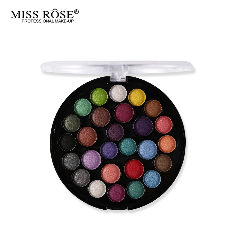 Палитра для макияжа Miss Rose мерцающие матовые тени век 27 цветов натуральные