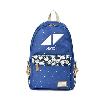

2018 AVICII Backpack Flower wave point Rucksacks For Teenagers DJ Music Children Idol Backpacks Kids Boys&Girls Fashion Bags