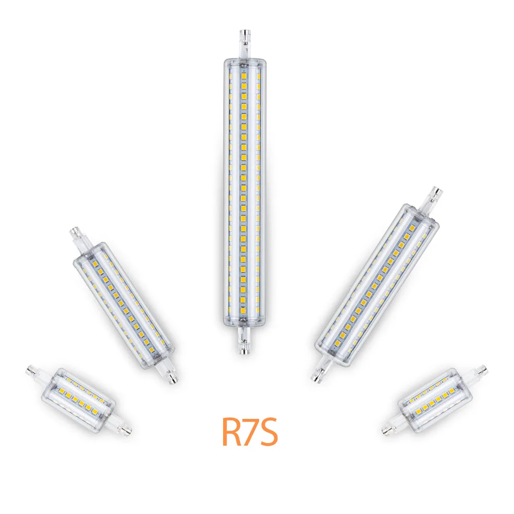 

R7s LED Light Bulb SMD 2835 Lampara Led Tube Light 220V Corn Bulb Led R7s Horizontal Plug Lamp 78mm 118mm 135mm 189mm No Flicker