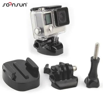 

SOONSUN Quick Release Tripod Mount Adapter + Basic Buckle Mount + Thumb Screw for GoPro Hero 7 6 5 4 2018 SJCAM For Xiaomi Yi