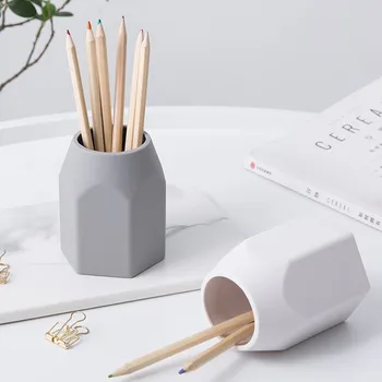 

Silicone Pen Pencil Holder Office School Desktop Storage Case Box