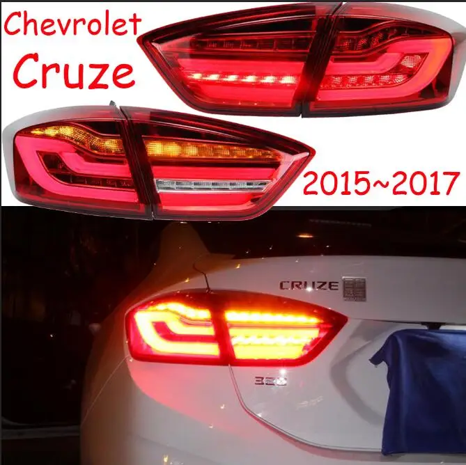 Видео Автомобильные задние фары для задний фонарь Chevrolet Cruze~ /2009 2013LED Cruze задний фонарь DRL+ тормоз парк поворота - Цвет: 2015 to 2017year