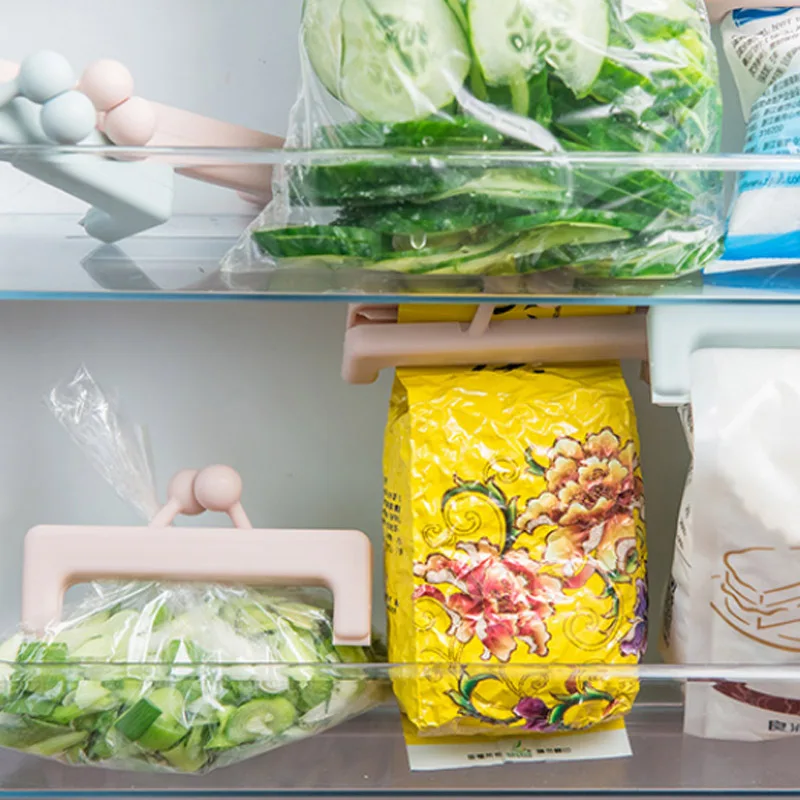 Защелкивающийся портативный зажим для пакета хранения пищевых продуктов