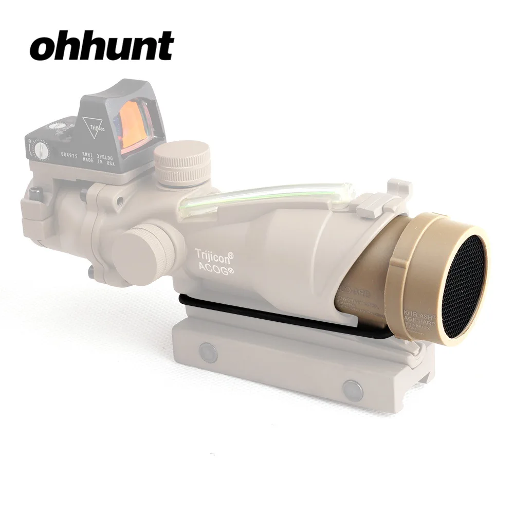 Ohhunt черный загар Цвет Алюминий KILLFLASH предохранитель чехол для Trijicon ACOG серии тактический прицел