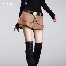 Новинка, модные женские шорты, юбки для женщин, весна-осень, шорты с оборками, зима-весна, мини шорты, повседневные летние юбки