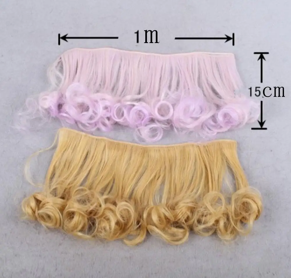 Кудрявые DIY кукольные волосы для куклы Blythe парик 1/3 1/4 BJD SD волнистые ручной работы