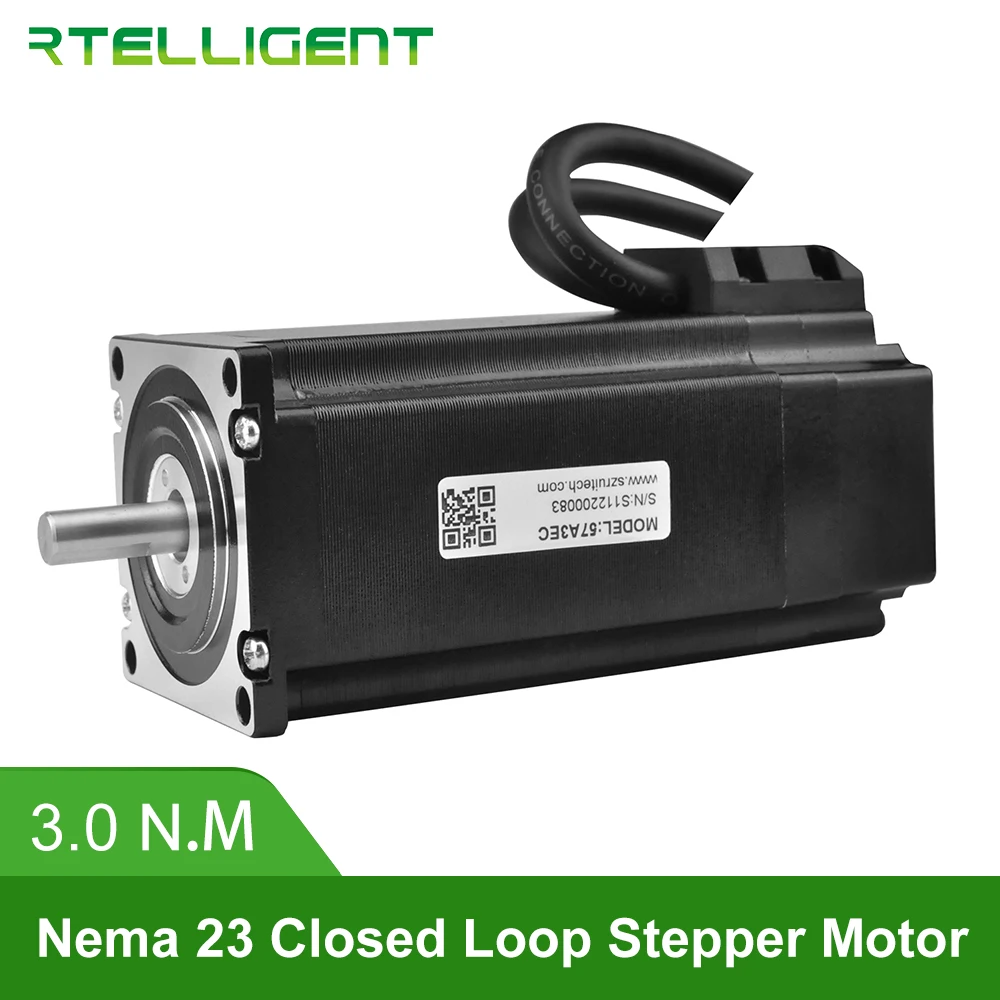 Rtelligent Nema 23 57A3EC 3.0N.M 4.0A 2 фазный гибридный шаговый двигатель с замкнутым циклом CNC