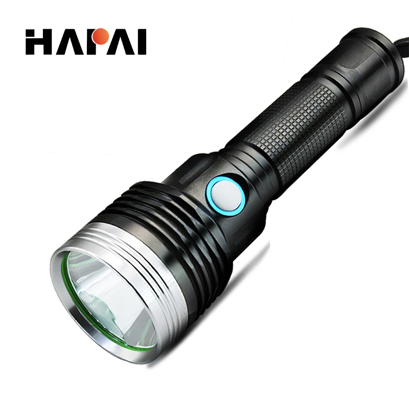 

YAOMING Tactical Compact Flashlight 2000 Lumen Cree U2 Super Bright Lantern with USB Cable SOS Emergence Light Use 18650 Battery