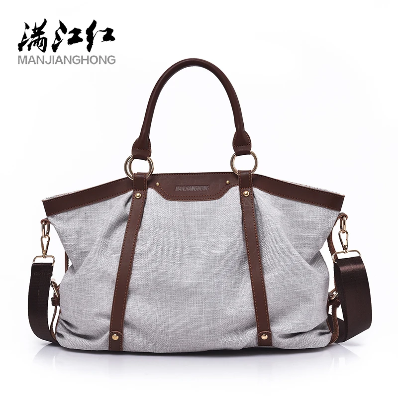 

High Capacity Fashion Canvas Bag Female Large-Capacity Retro Handbag Casual Wild Shoulder Messenger Bolsa Feminina Bolsos Mujer