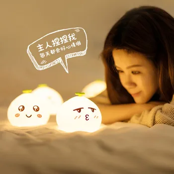

High-grade Bun Shape LED Children Gifts Table Lamp With Battery , And Baby Bedside LED Night Light
